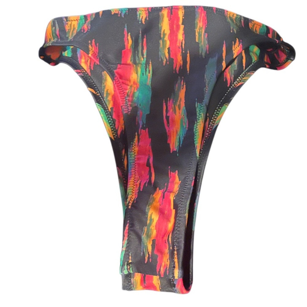 Matte Collection Colorful Abstract Bikini Bottom - Picture 2 of 2